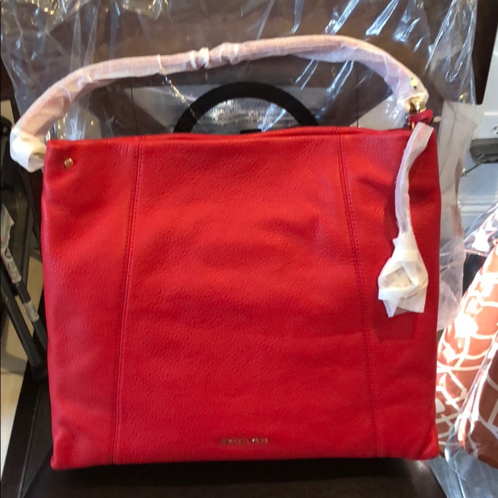 - Pretty bright red LEX style shoulder and crossbody bag original !
